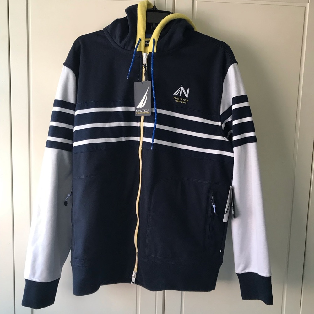 Náutica Performance Navy Blue Jacket Sz L